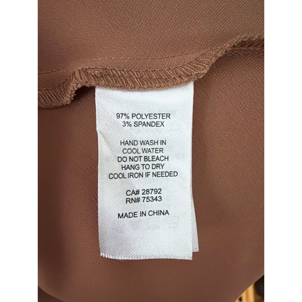 Joie Wide Leg Palazzo Pants Women’s 8 Brown High Rise Stretch Flowy - Picture 5 of 6
